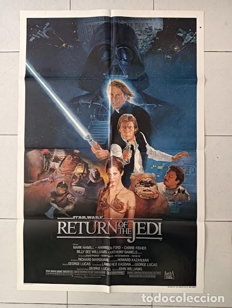 Cine: PJE 0323 EL RETORNO DEL JEDI star wars la guerra de las galaxias POSTER ORIGINAL 70X105 USA Style B