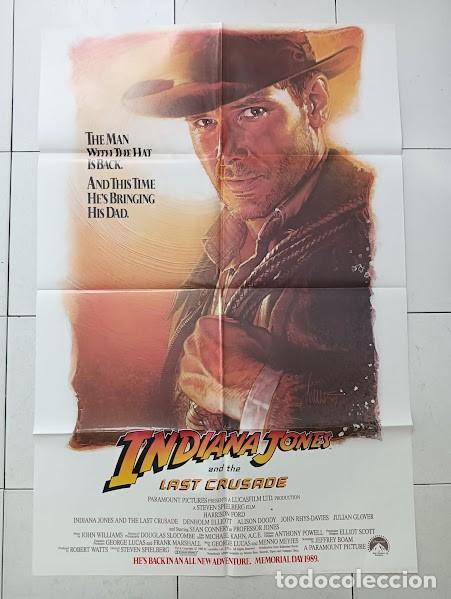 Kino: PJE 0324 INDIANA JONES Y LA ULTIMA CRUZADA HARRISON FORD SPIELBERG POSTER ORIGINAL 70X105 USA Avance