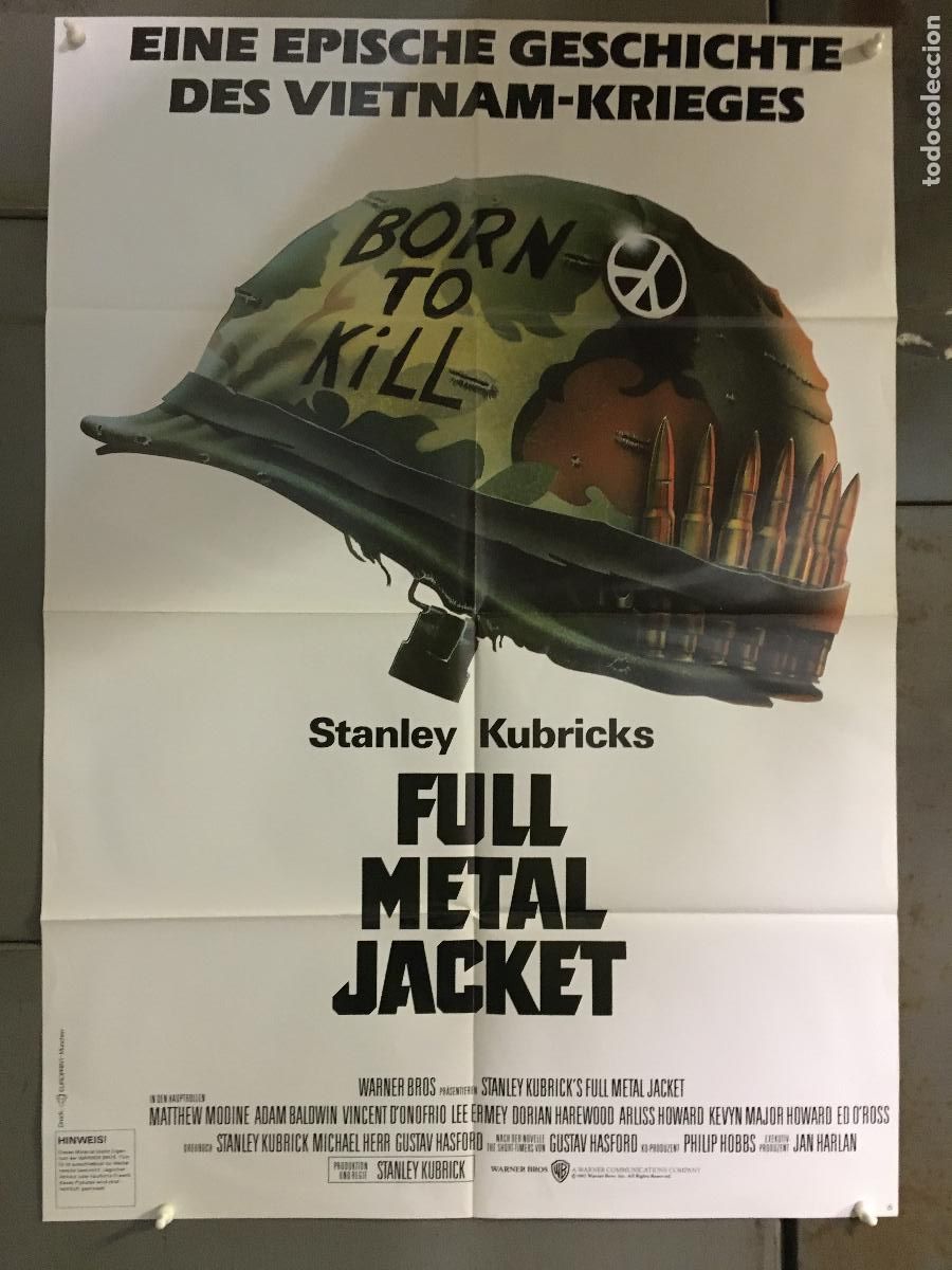 Cine: AFC61 LA CHAQUETA METALICA STANLEY KUBRICK POSTER ORIGINAL 60X84 ALEMAN