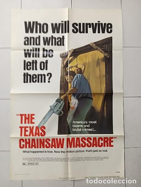Cinema: PJE 0325 LA MATANZA DE TEXAS The Texas Chainsaw Massacre TOBE HOOPER POSTER ORIGINAL 70X105 USA