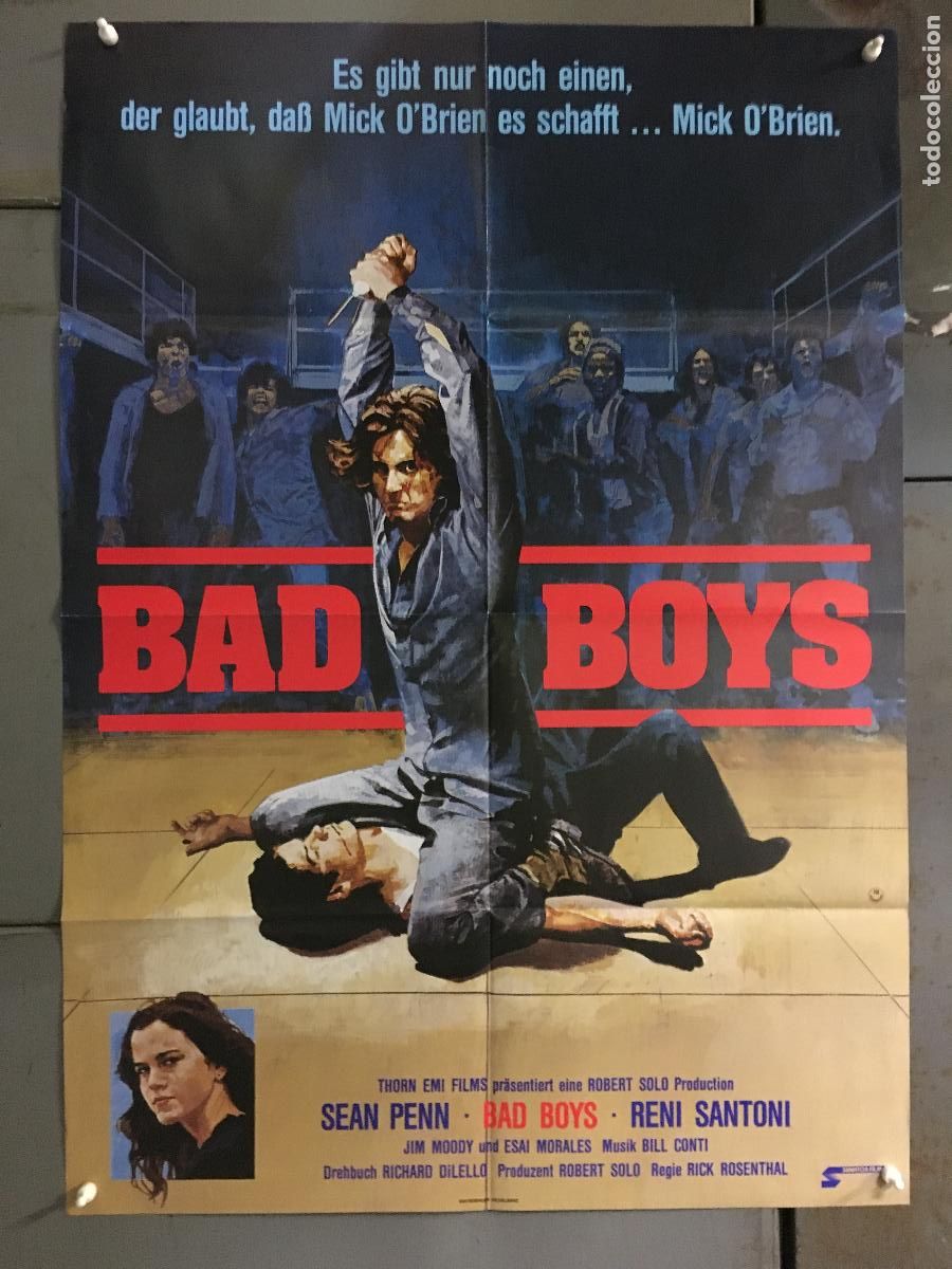 Kino: AFC62 BAD BOYS SEAN PENN POSTER ORIGINAL 60X84 ALEMAN