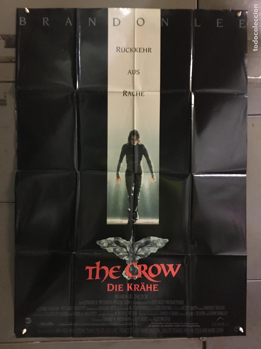 Cin&eacute;ma: AFC71 EL CUERVO BRANDON LEE POSTER ORIGINAL ALEMAN 84X120