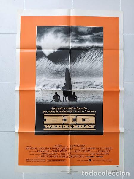 Cinema: PJE 0328 EL GRAN MIERCOLES SURF JAN-MICHAEL VINCENT GARY BUSEY POSTER ORIGINAL 70X105 USA