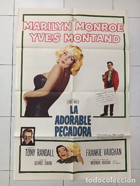 Cine: PJE 0330 EL MULTIMILLONARIO MARILYN MONROE POSTER ORIGINAL 70X105 USA en espa&ntilde;ol