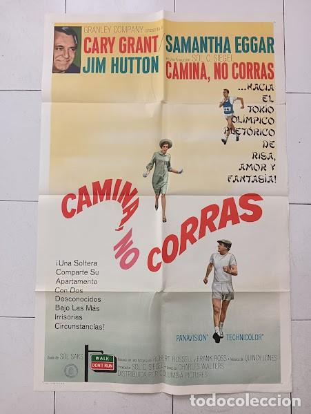Cinema: PJE 0331 APARTAMENTO PARA TRES CARY GRANT OLIMPIADAS MARCHA ATLETICA POSTER ORIG USA 70X105 en espa&ntilde;