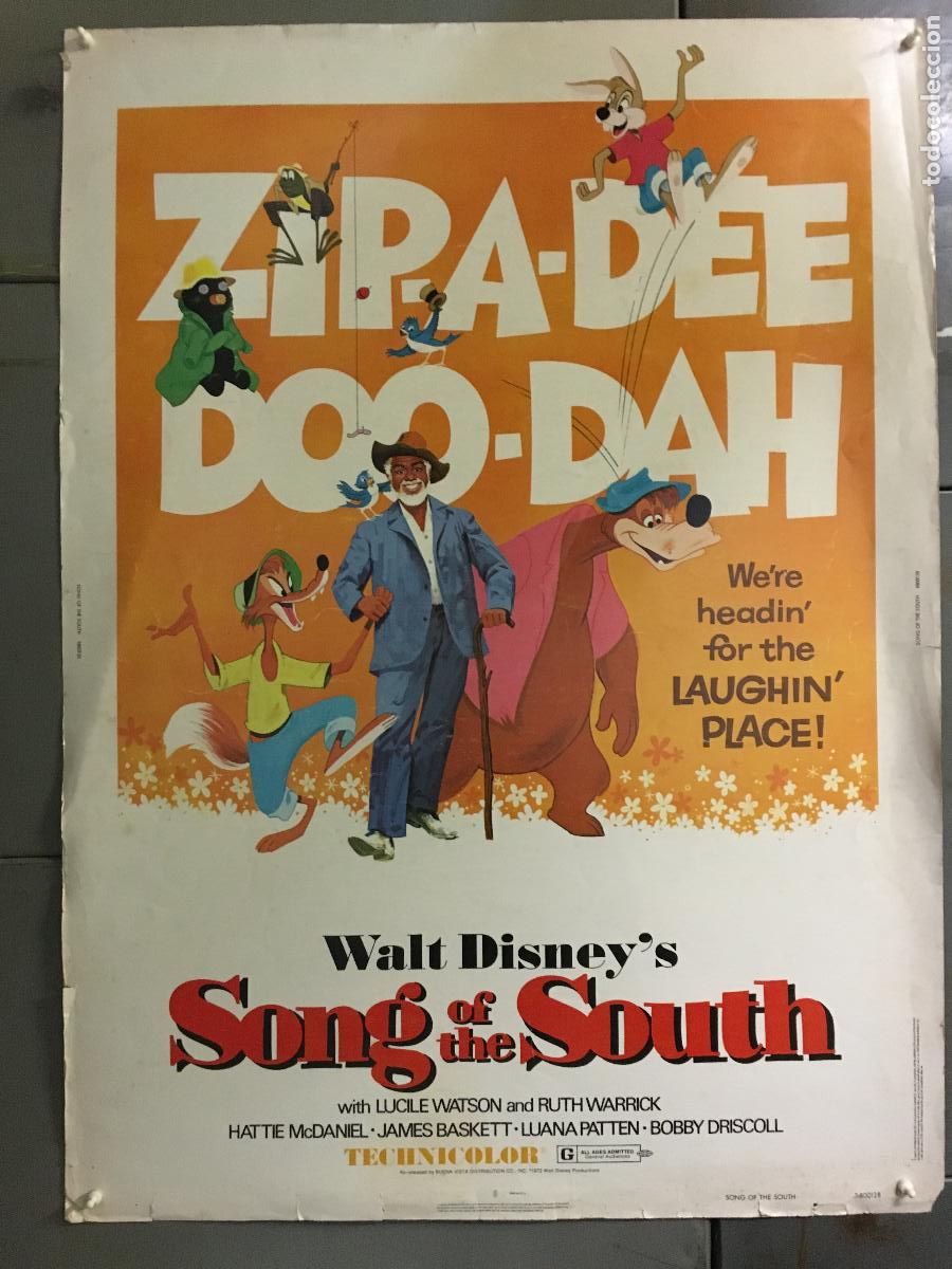 Cine: R0242 CANCION DEL SUR WALT DISNEY POSTER ORIGINAL 76X102 USA