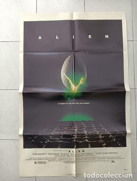 Cine: PJE 0333 ALIEN EL OCTAVO PASAJERO RIDLEY SCOTT SIGOURNEY WEAVER POSTER ORIGINAL USA 70X105