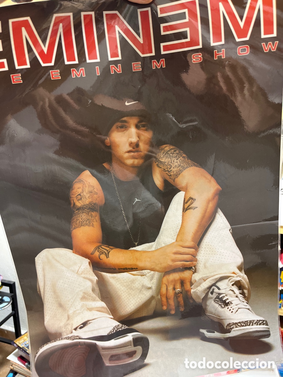 Cine: P&oacute;ster plastificado eminem a&ntilde;os 2000 los simpson 42x59 cm