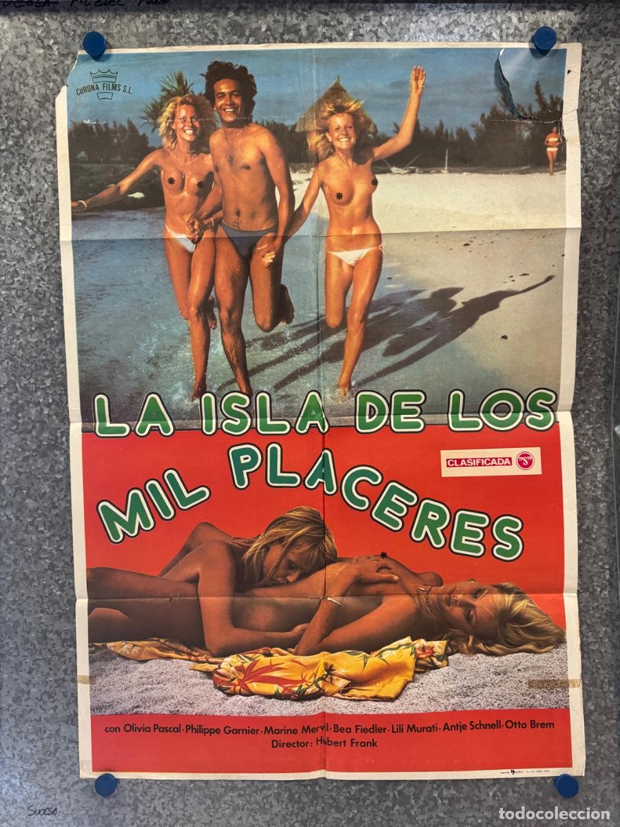 Cine: La isla de los placeres, Olivia Pascal, Philippe Garnier, A&ntilde;o 1979, POSTER ORIGINAL