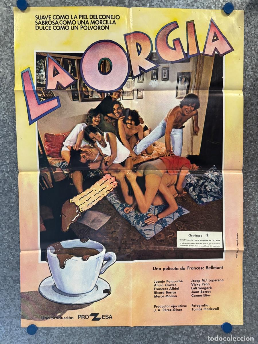 Cine: La orgia, Alicia Orozco, Francesc Albiol, A&ntilde;o 1978, POSTER ORIGINAL