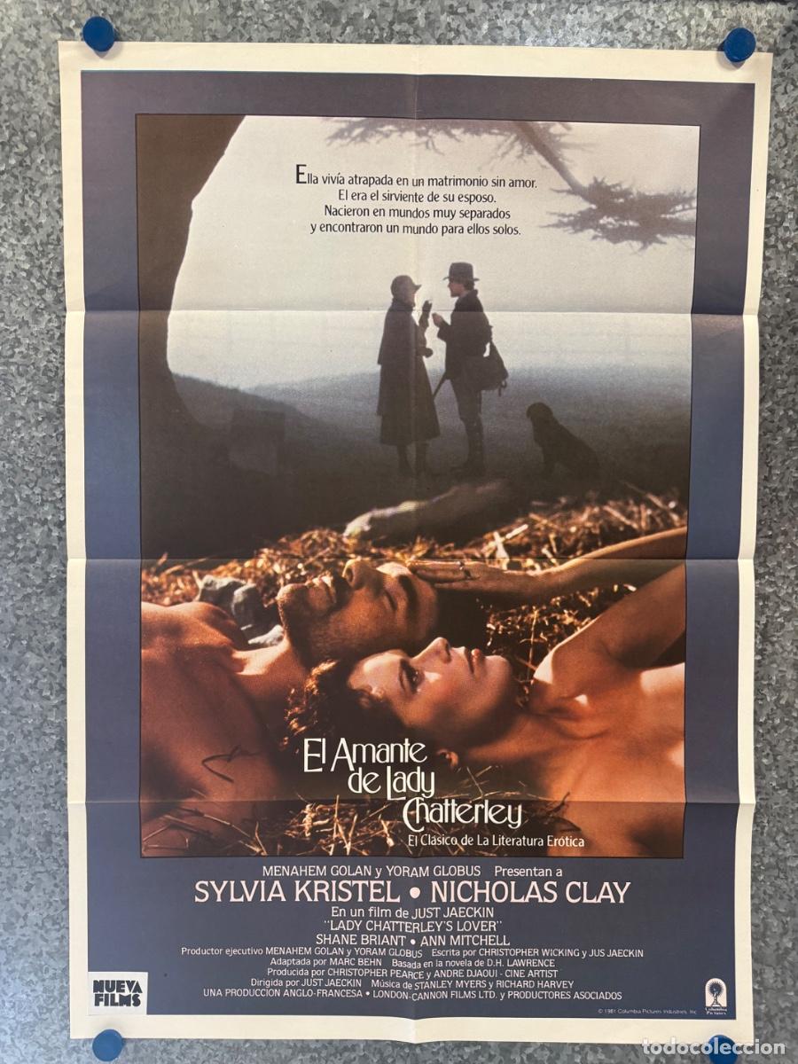 Cine: El amante de lady Chatterley, Sylvia Kristel, Nicholas Clay, A&ntilde;o 1981, POSTER ORIGINAL