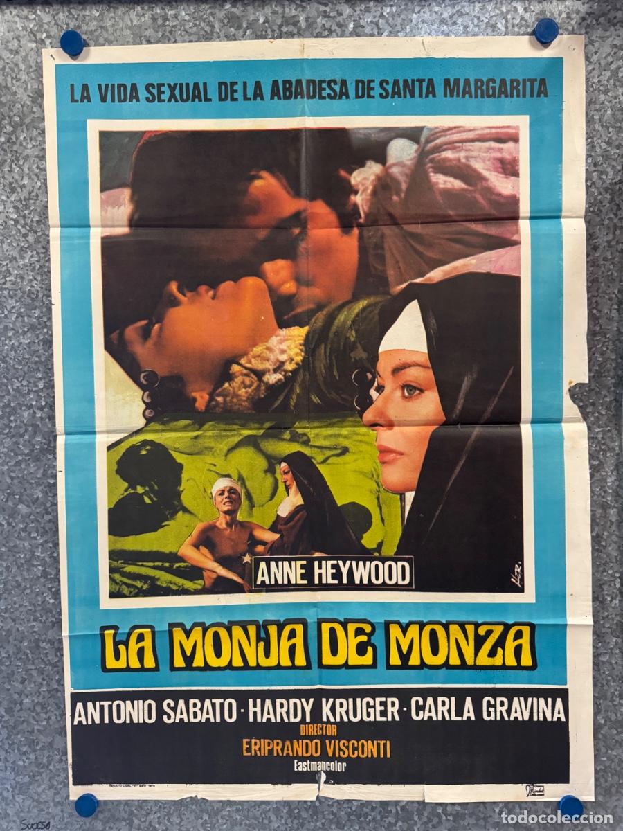 Cine: La monja de Monza, Anne Heywood, Antonio Sabato, A&ntilde;o 1979, POSTER ORIGINAL