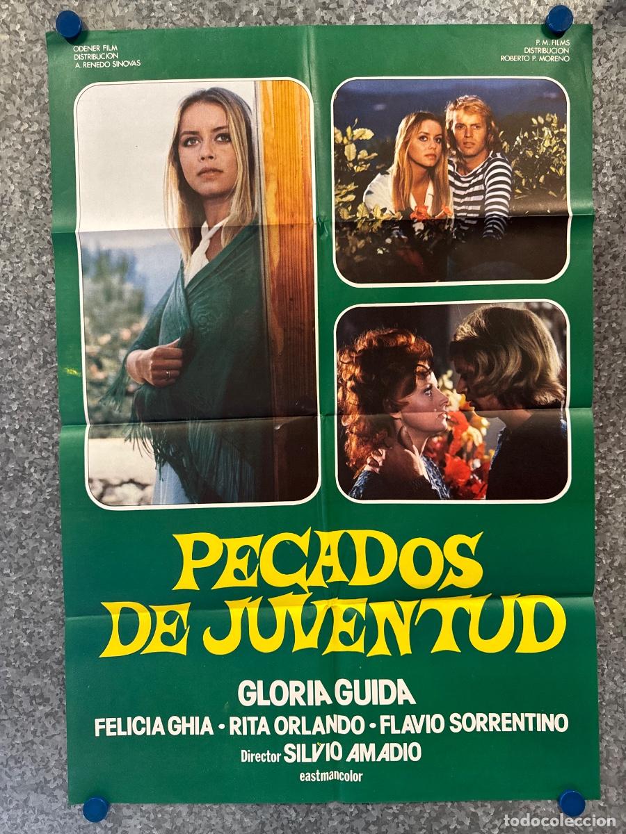 Cine: Pecados de juventud, Gloria Guida, Felicia Ghia, A&ntilde;o 1975, POSTER ORIGINAL