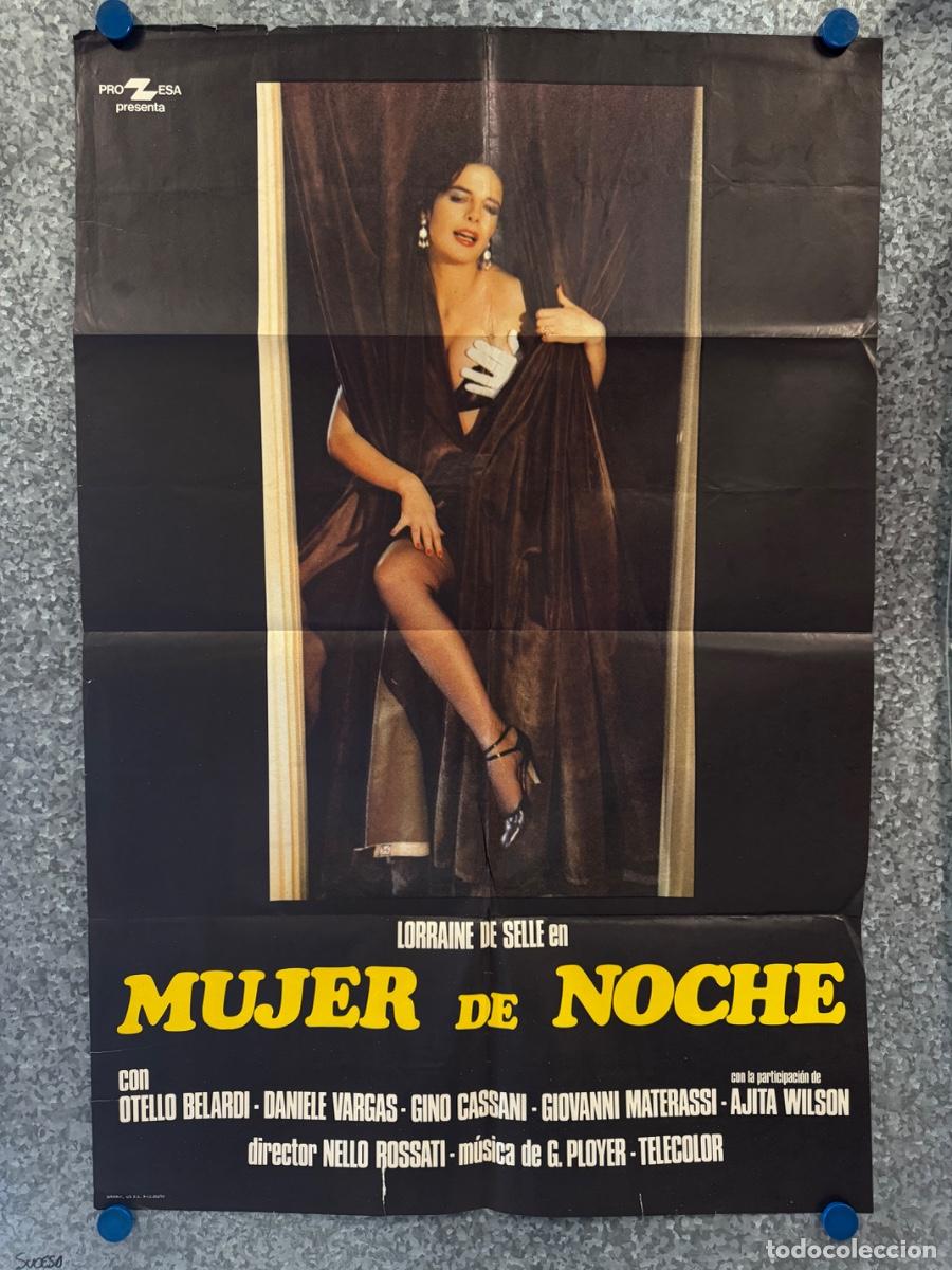 Cine: Mujer de noche, Lorraine De Selle, Otello Belardi, A&ntilde;o 1980, POSTER ORIGINAL