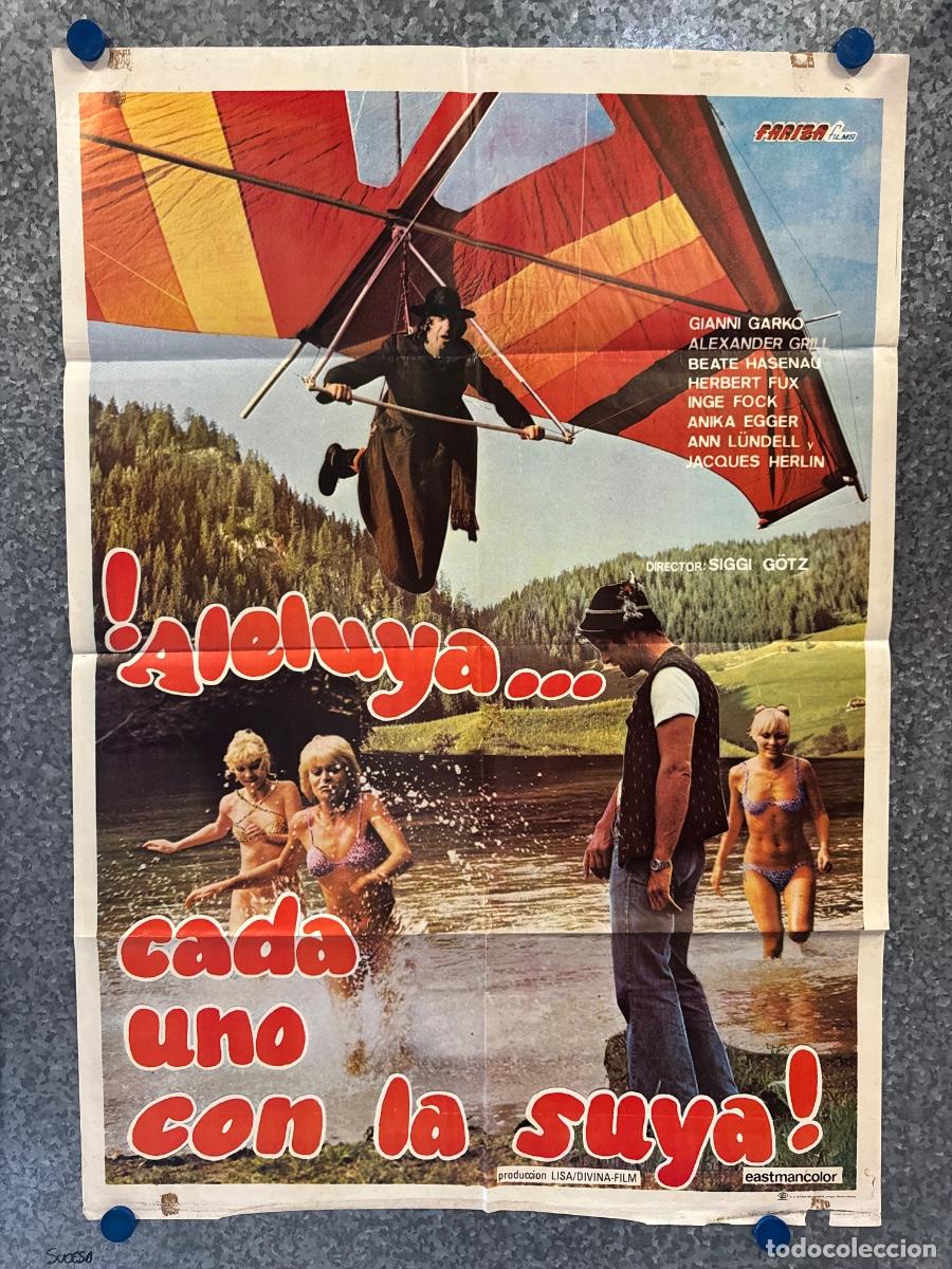 Cine: Aleluya cada uno con la suya, Gianni Garko, Alexander Grill, A&ntilde;o 1979, POSTER ORIGINAL