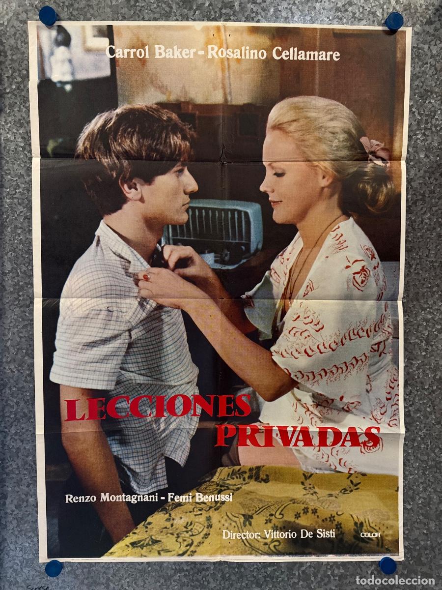 Cine: Lecciones privadas, Carrol Baker, Rosalino Cellamare, POSTER ORIGINAL
