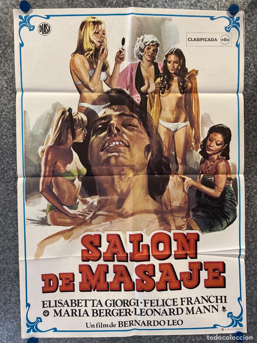 Cine: Sal&oacute;n de masaje, Elisabetta Giorgi, Felice Franchi, A&ntilde;o 1979, POSTER ORIGINAL