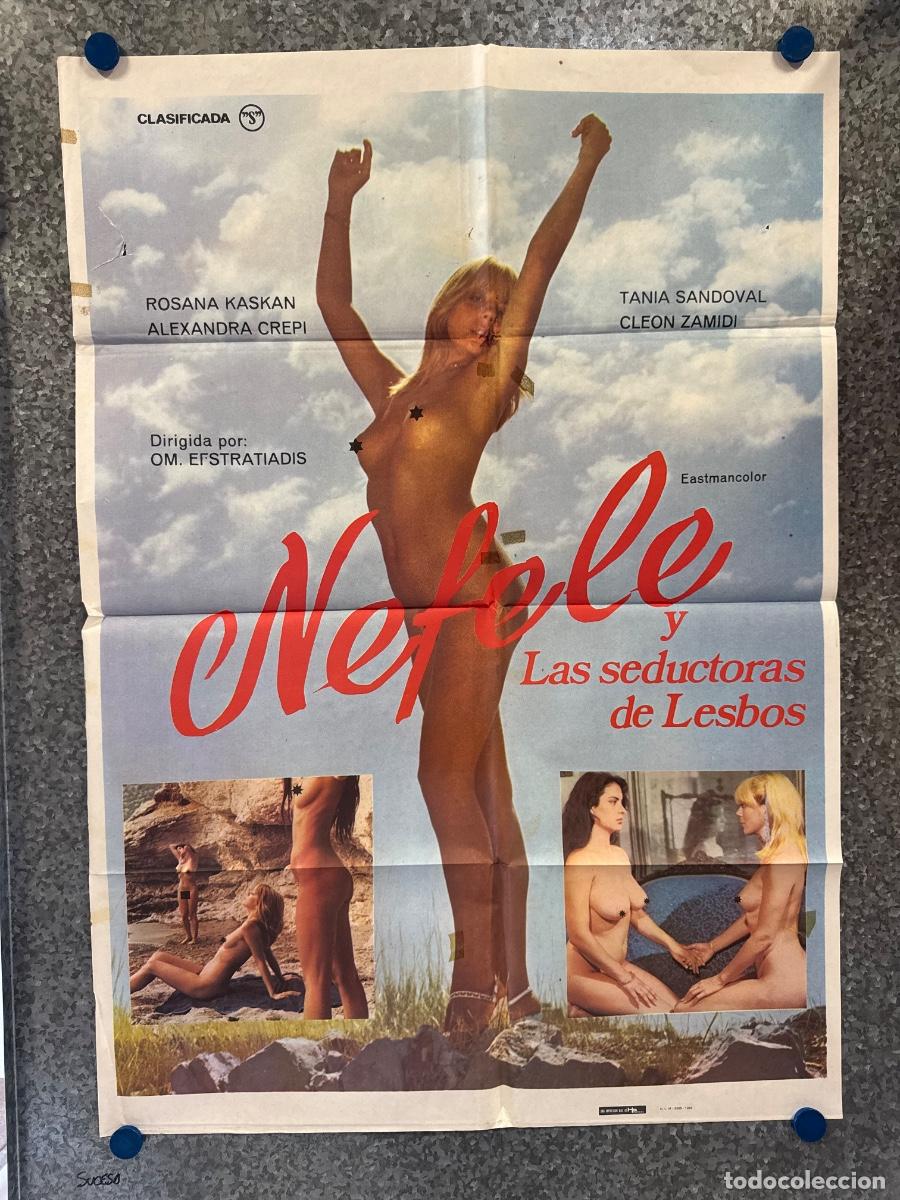 Cine: Nefele y las seductoras de lesbos, Rosana Kaskan, Alexandra Crepi, A&ntilde;o 1982, POSTER ORIGINAL