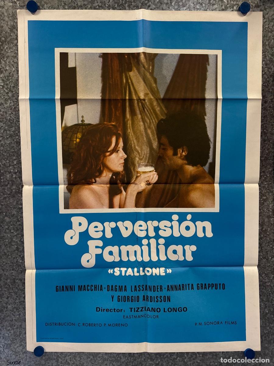 Cine: Perversion familiar, Gianni Macchia, Dagma Lassander, A&ntilde;o 1980, POSTER ORIGINAL