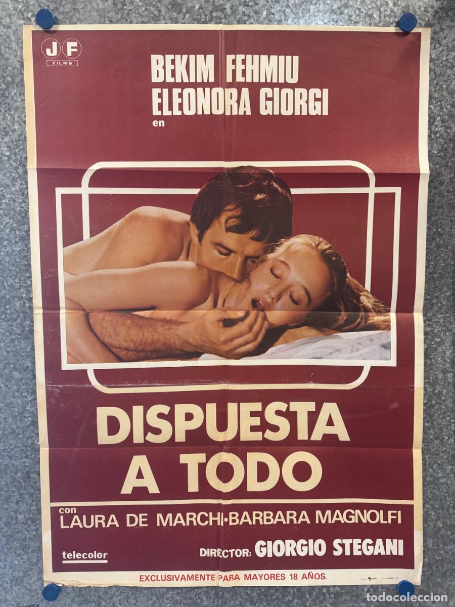 Cine: Dispuesta a todo, Bekim Fehmiu, Eleonora Giorgi, A&ntilde;o 1978, POSTER ORIGINAL