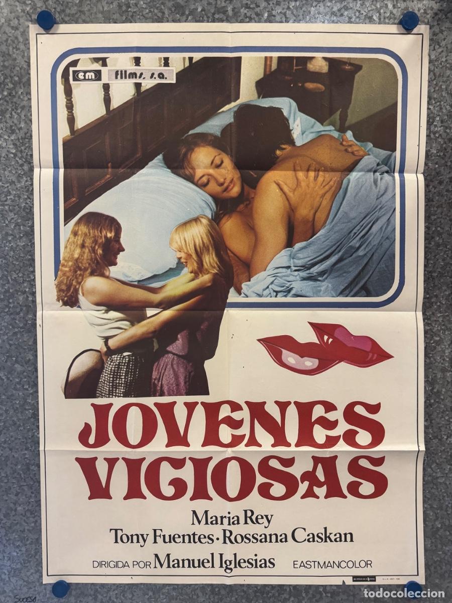 Cine: Jovenes viciosas, Maria Rey , Tony Fuentes, A&ntilde;o 1980, POSTER ORIGINAL