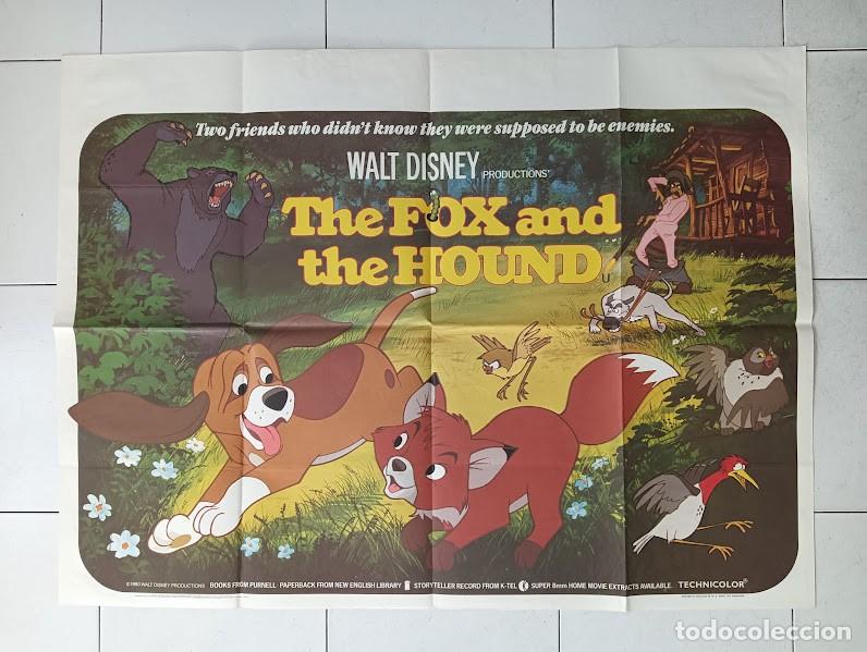 Cine: PJE 0343 TOD Y TOBY WALT DISNEY POSTER ORIGINAL INGLES 76X102