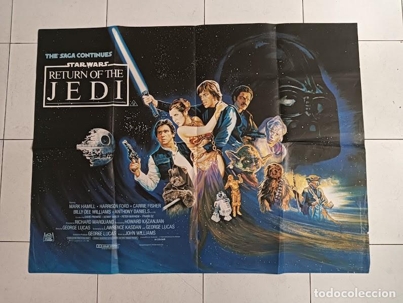 Cine: PJE 0344 EL RETORNO DEL JEDI la guerra de las galaxias / star wars POSTER ORIGINAL INGLES 76X102