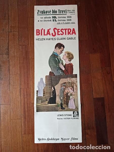 Cin&eacute;ma: PJE 0255 LA HERMANA BLANCA CLARK GABLE HELEN HAYES POSTER ORIGINAL CHECO 31X96