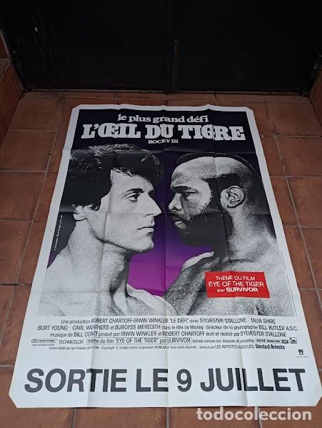 Cinema: PJE 0120 ROCKY 3 SYLVESTER STALLONE MR T POSTER ORIGINAL FRANCES 120X160