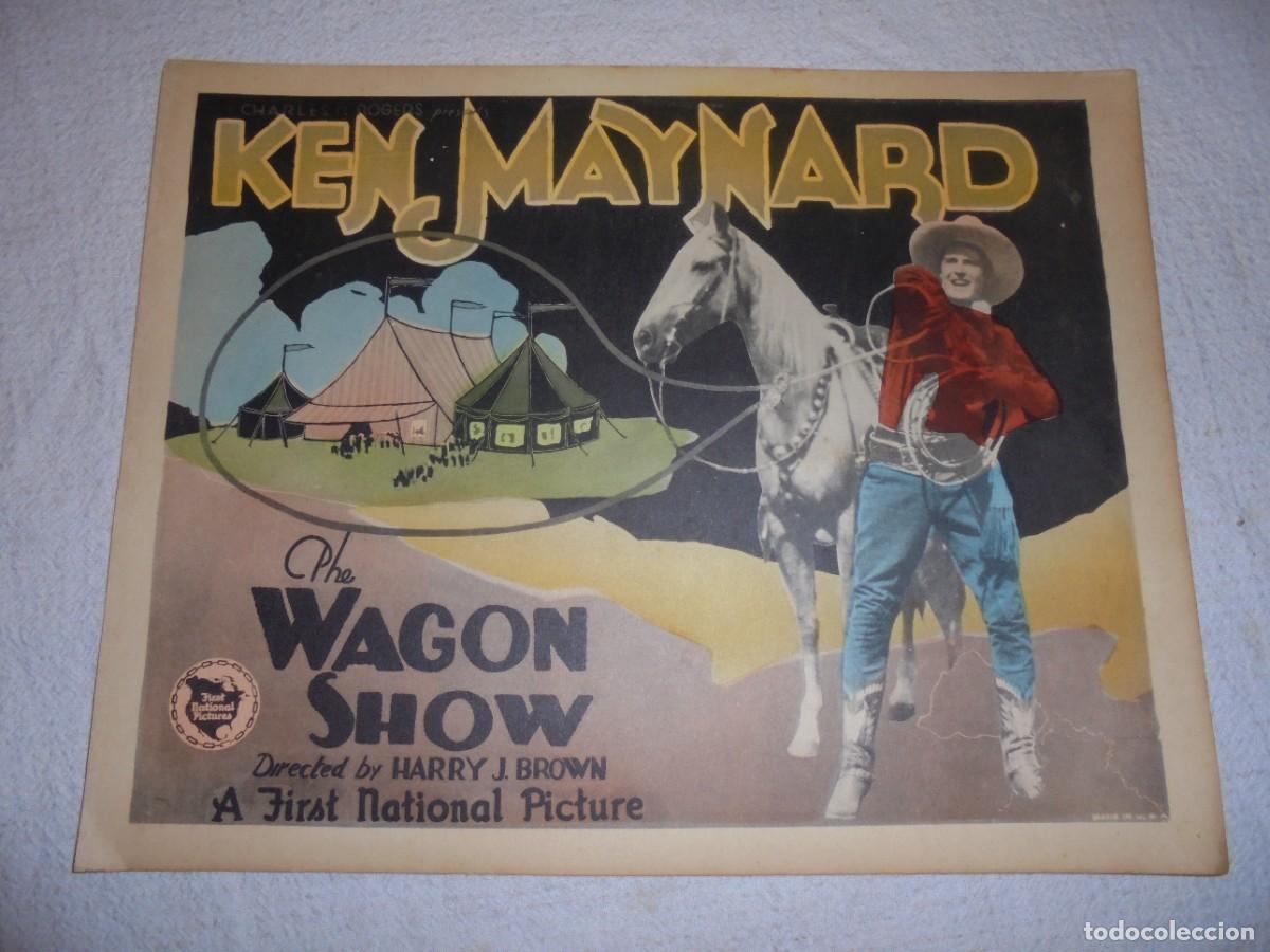 Cine: magnificos 8 carteles antiguos coloreados sobre los a&ntilde;os 1930 de la pelicula THE WAGON SHOW