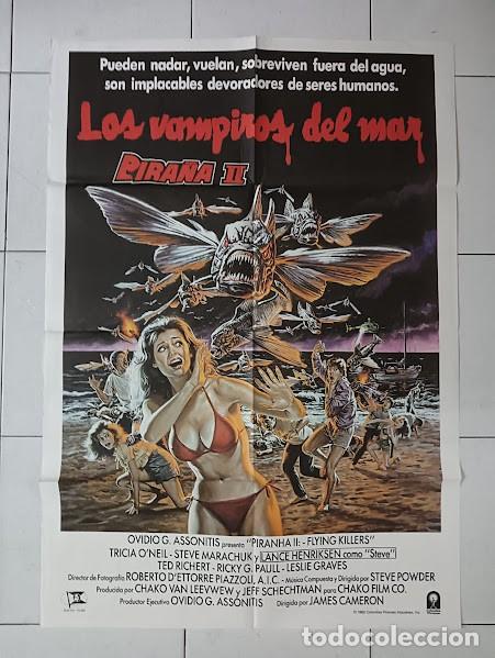 Kino: VKD 2190 LOS VAMPIROS DEL MAR PIRA&Ntilde;A 2 JAMES CAMERON POSTER ORIGINAL ESTRENO 70X100