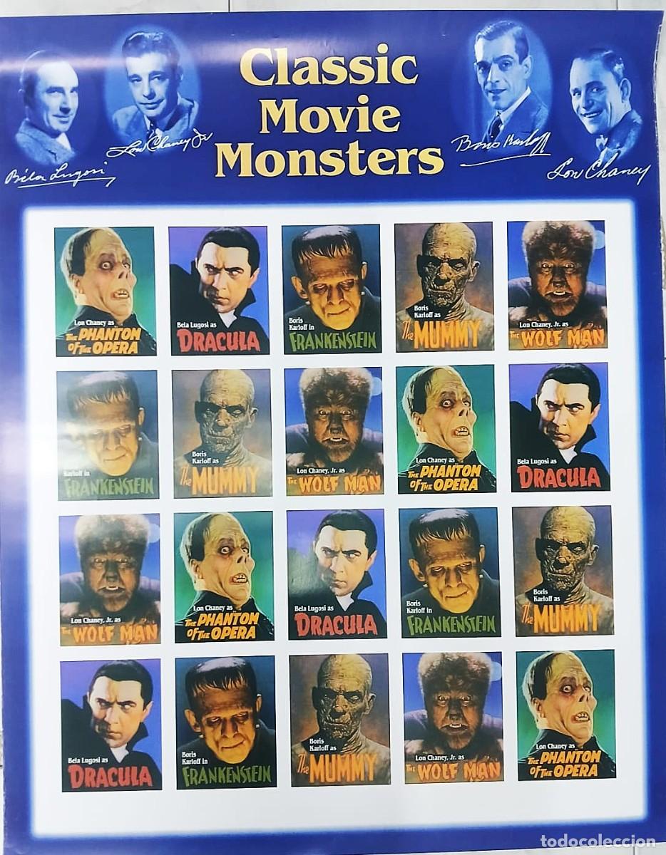 Cine: Classic movie monsters . P&oacute;ster 100x70 cm aprox