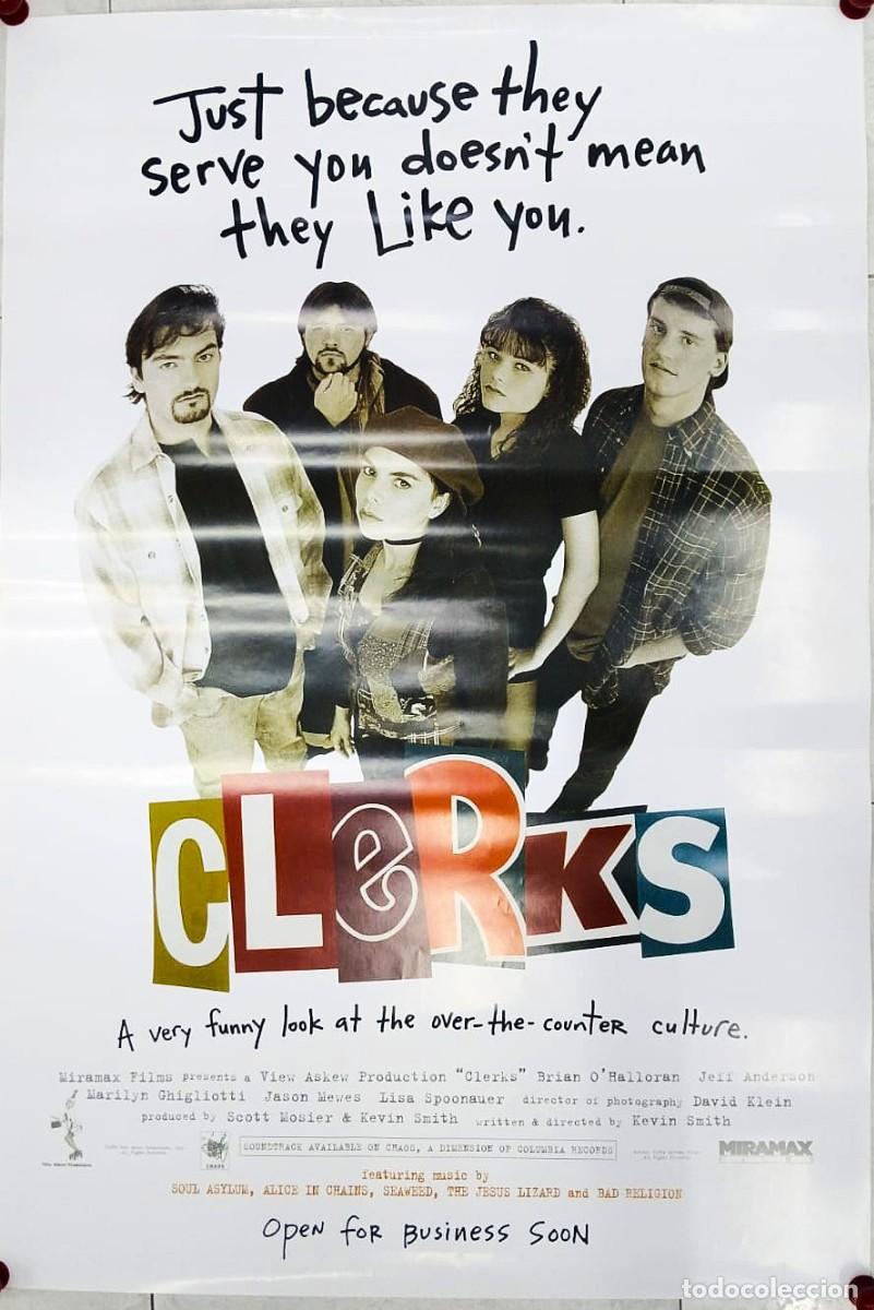 Cine: CLERKS P&oacute;ster 70x100 cm aprox. KEVIN SMITH Brian O'Halloran Marilyn Ghigliotti