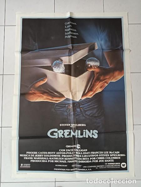 Cinema: VKD 2185 GREMLINS JOE DANTE PHOEBE CATES STEVEN SPIELBERG POSTER ORIGINAL 70X100 ESTRENO