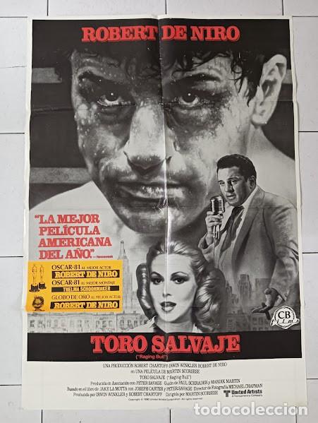 Cinema: VKD 2192 TORO SALVAJE ROBERT DE NIRO MARTIN SCORSESE BOXEO POSTER ORIGINAL 70X100 ESPA&Ntilde;OL