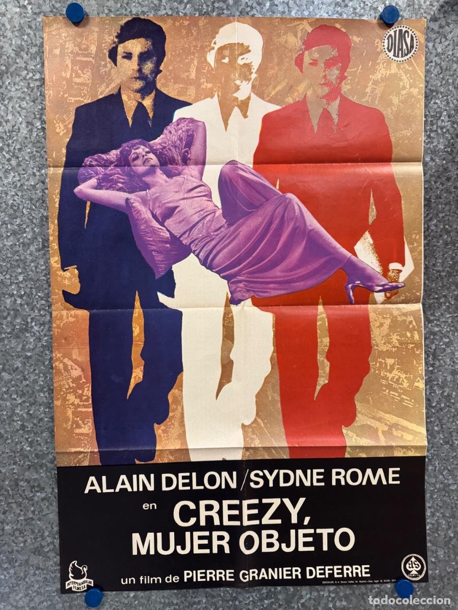 Cine: Creezy Mujer Objeto, Alain Delon, Sydne Rome, A&ntilde;o 1974, POSTER ORIGINAL