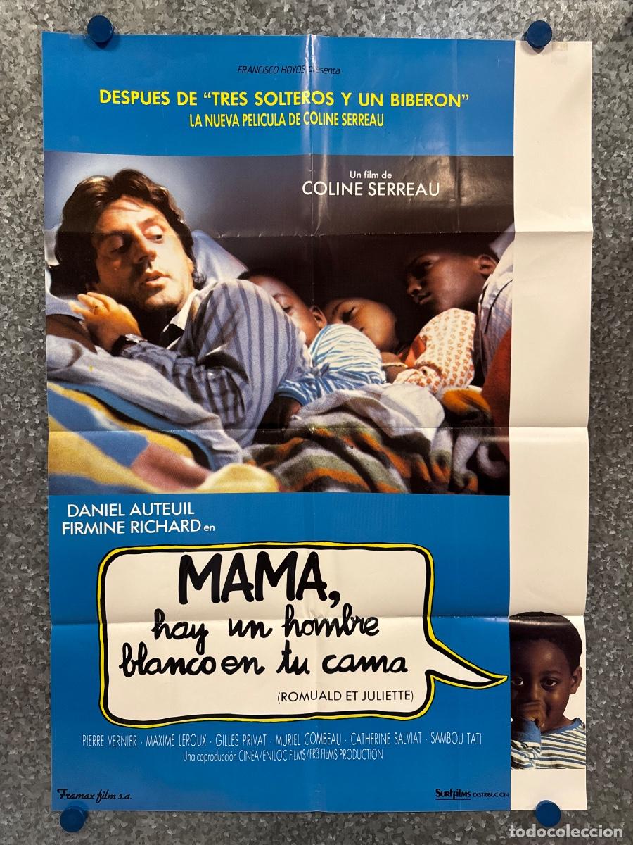 Cine: Mama hay un hombre blanco en tu cama, Daniel Auteuil, Firmine Richard, POSTER ORIGINAL