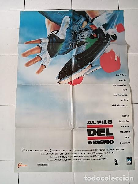 Cinema: SMP 2186 AL FILO DEL ABISMO CHRISTIAN SLATER SKATEBOARD MONOPATIN POSTER ORIGINAL 70X100 ESTRENO