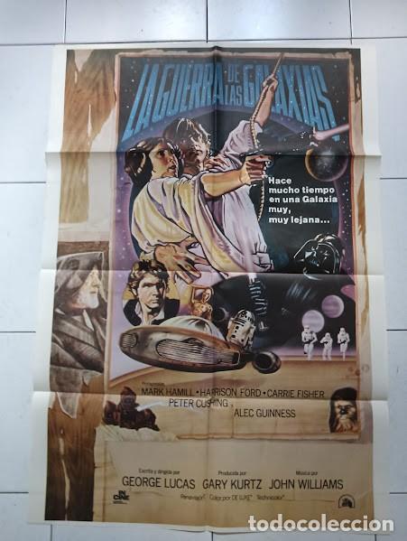 Cine: SMP 2187 LA GUERRA DE LAS GALAXIAS STAR WARS GEORGE LUCAS POSTER ORIGINAL ESPA&Ntilde;OL 70X100 R-79