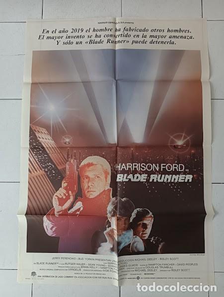 Cinema: SMP 2188 BLADE RUNNER RIDLEY SCOTT HARRISON FORD POSTER ORIGINAL 70X100 ESTRENO