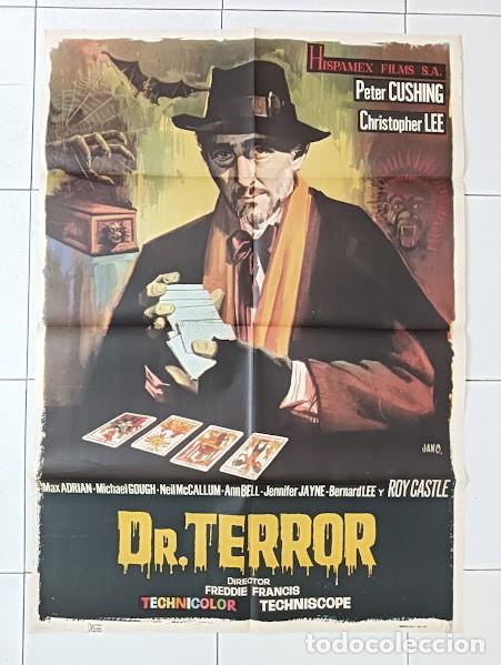 Kino: SMP 2192 DR. TERROR PETER CUSHING CRISTOPHER LEE AMICUS JANO POSTER ORIGINAL 70X100 ESTRENO