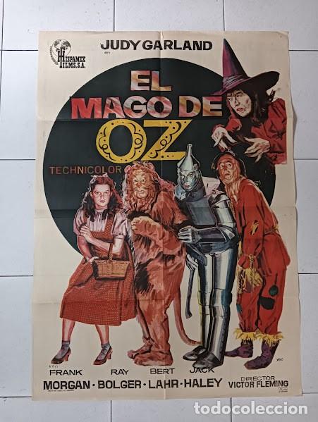 Cine: SMP 2194 EL MAGO DE OZ JUDY GARLAND JANO POSTER ORIGINAL 70X100 ESPA&Ntilde;OL