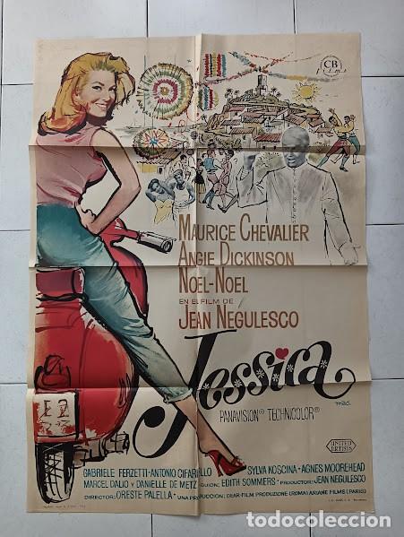 Cine: SMP 2200 JESSICA ANGIE DICKINSON VESPA MAC POSTER ORIGINAL 70X100 ESTRENO