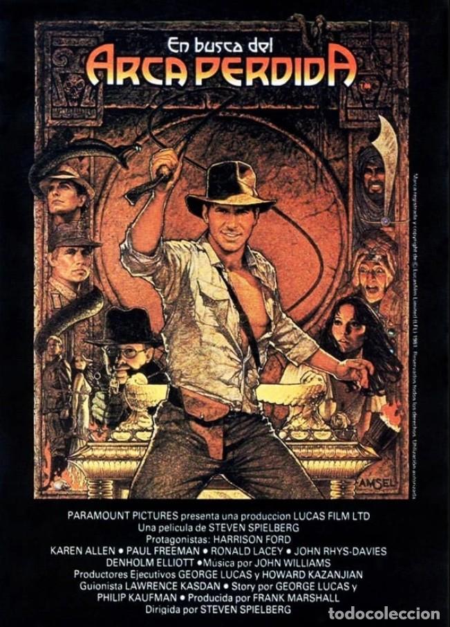 Cine: Indiana Jones En busca del arca perdida. P&oacute;ster 100x70 cm aprox