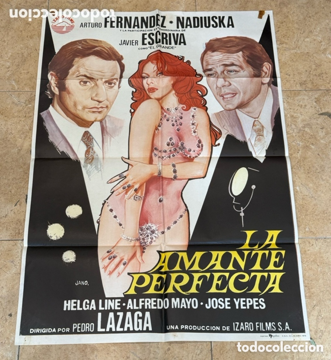 Cine: Cartel Cine Original Alambradas de Cristal 1977 Cult Movie C&aacute;rceles Vintage