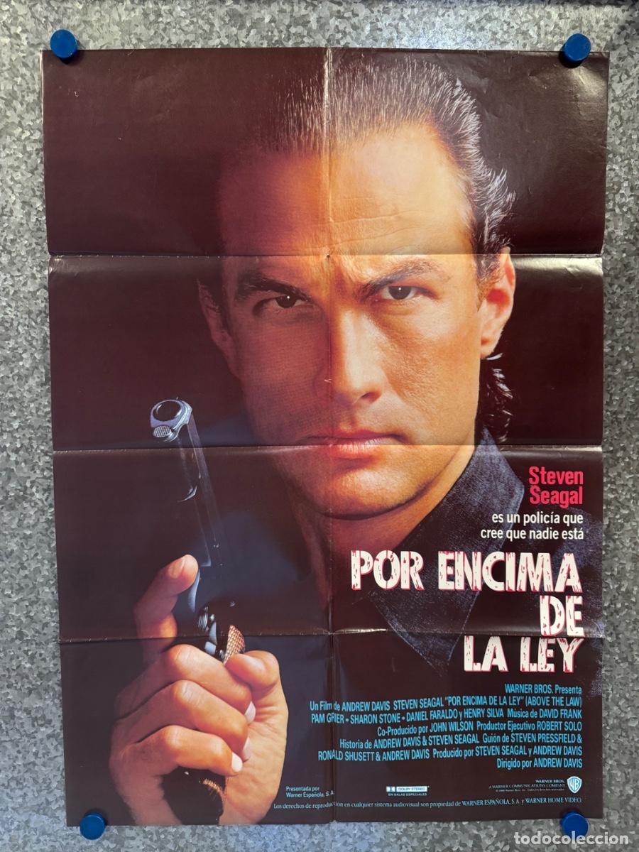 Cine: Por encima de la ley, Steven Seagal, A&ntilde;o 1988, POSTER ORIGINAL