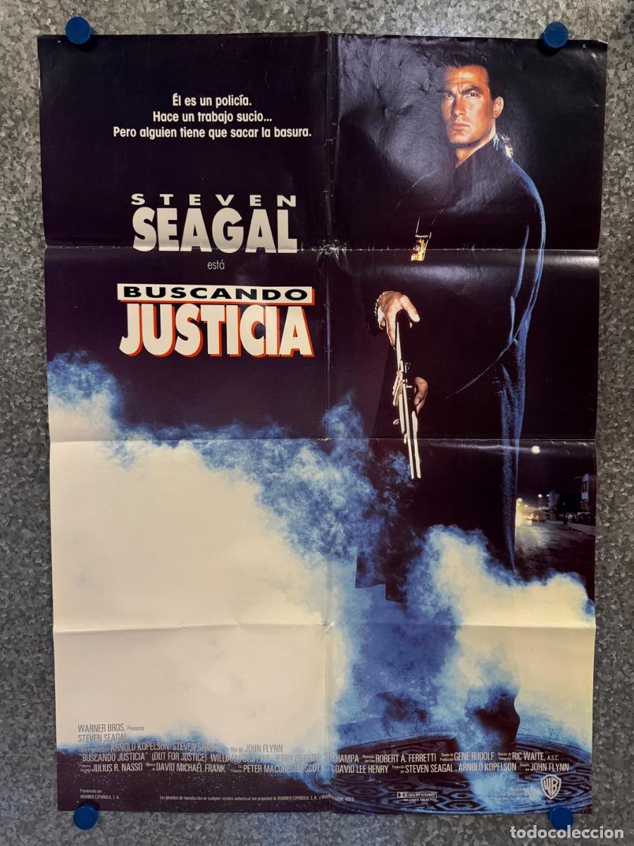 Cine: Buscando justicia, Steven Seagal, A&ntilde;o 1991, POSTER ORIGINAL
