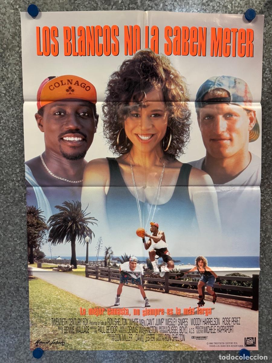 Cine: Los blancos no la saben meter , Wesley Snipes, Rosie Perez, A&ntilde;o 1992, POSTER ORIGINAL