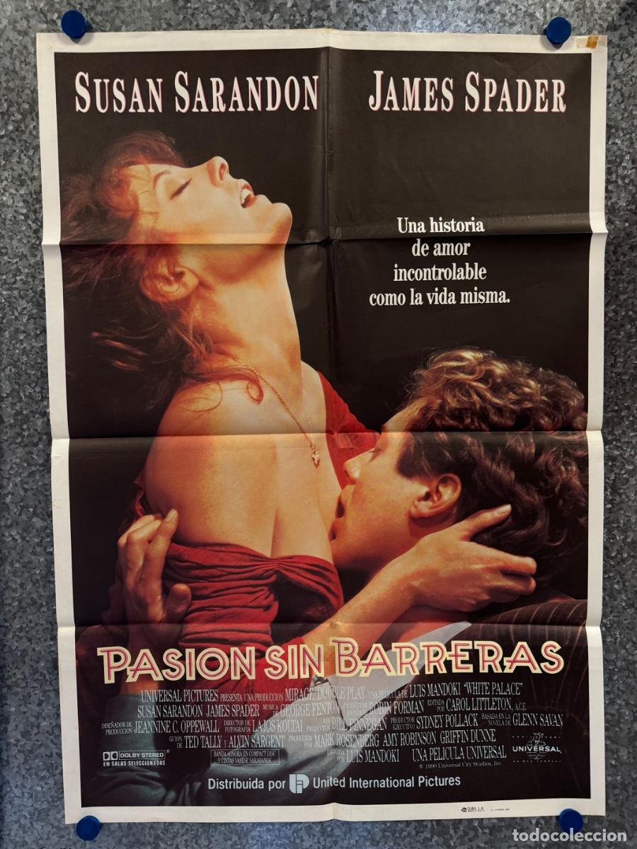 Cine: Pasion sin barreras , Susan Sarandon, James Spader, A&ntilde;o 1990, POSTER ORIGINAL