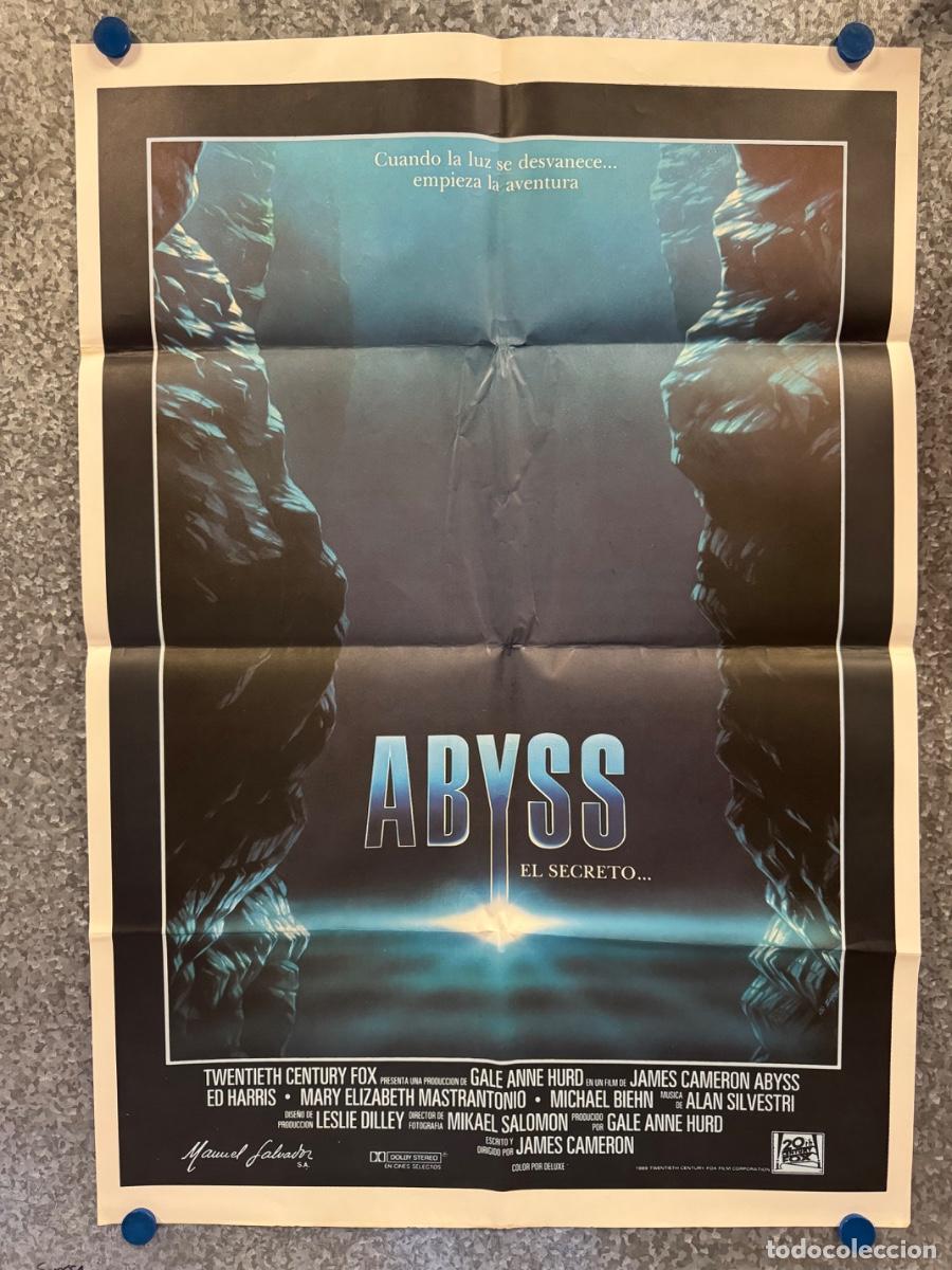 Cine: ABYSS , Ed Harris, Michael Biehn, A&ntilde;o 1989, POSTER ORIGINAL